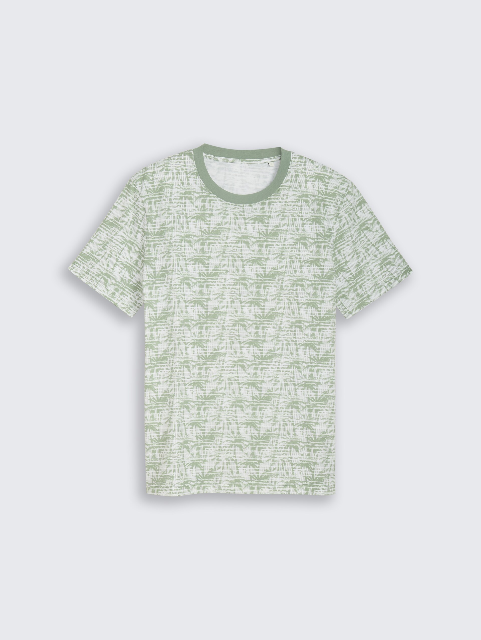 T-Shirt mit Palmenprint - sea spray stripy palm print - Vorder-Produkt-Ansicht