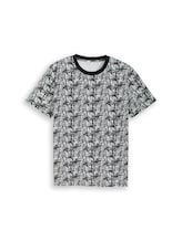 Nicht ausgewählt, T-Shirt mit Palmenprint von Tom Tailor, schwarz