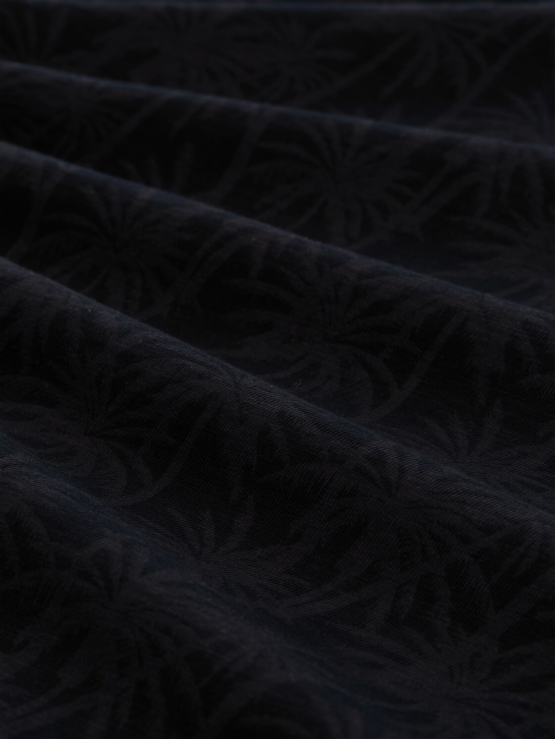 Relaxed Fit T-Shirt mit Palmenprint - black laser palm design - Material-Ansicht