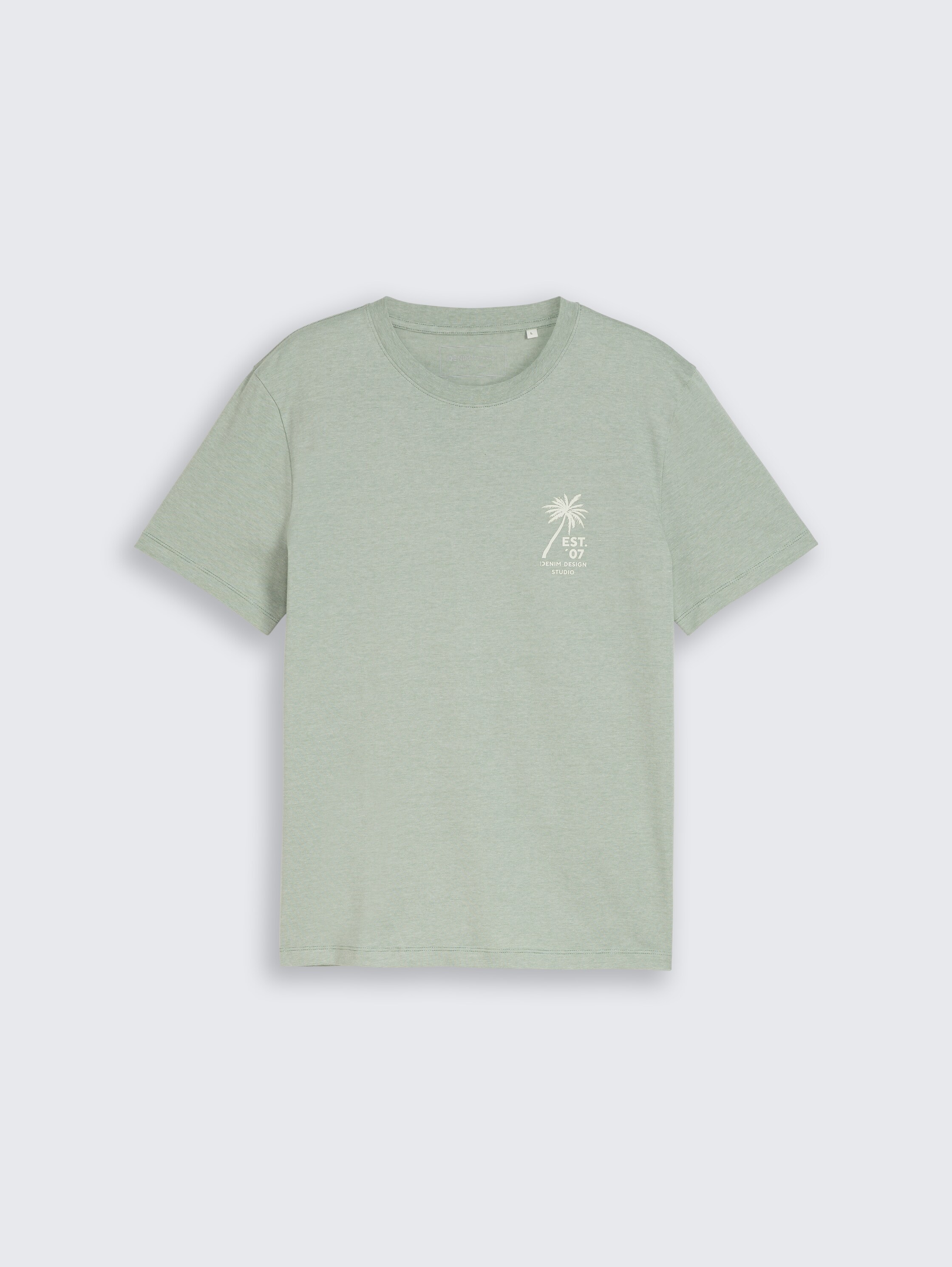 T-shirt with palm tree print - sea_spray - 