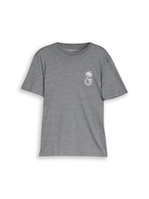 Nicht ausgewählt, T-Shirt mit Palmenprint von Tom Tailor, schwarz