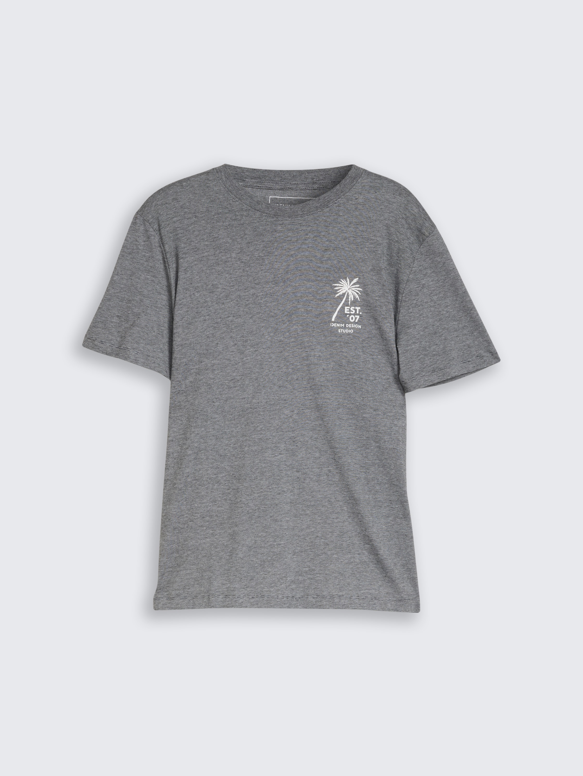 T-shirt with palm tree print - black - 