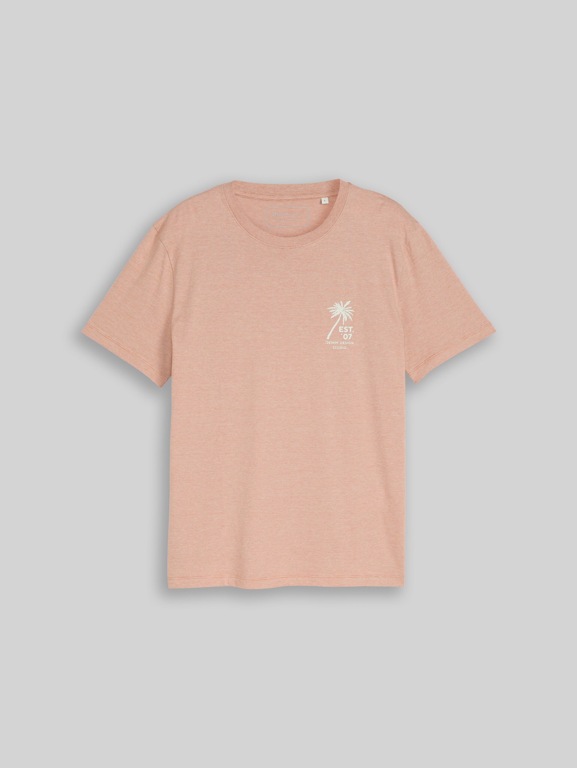 T-Shirt mit Palmenprint - faded copper orange - Vorder-Produkt-Ansicht
