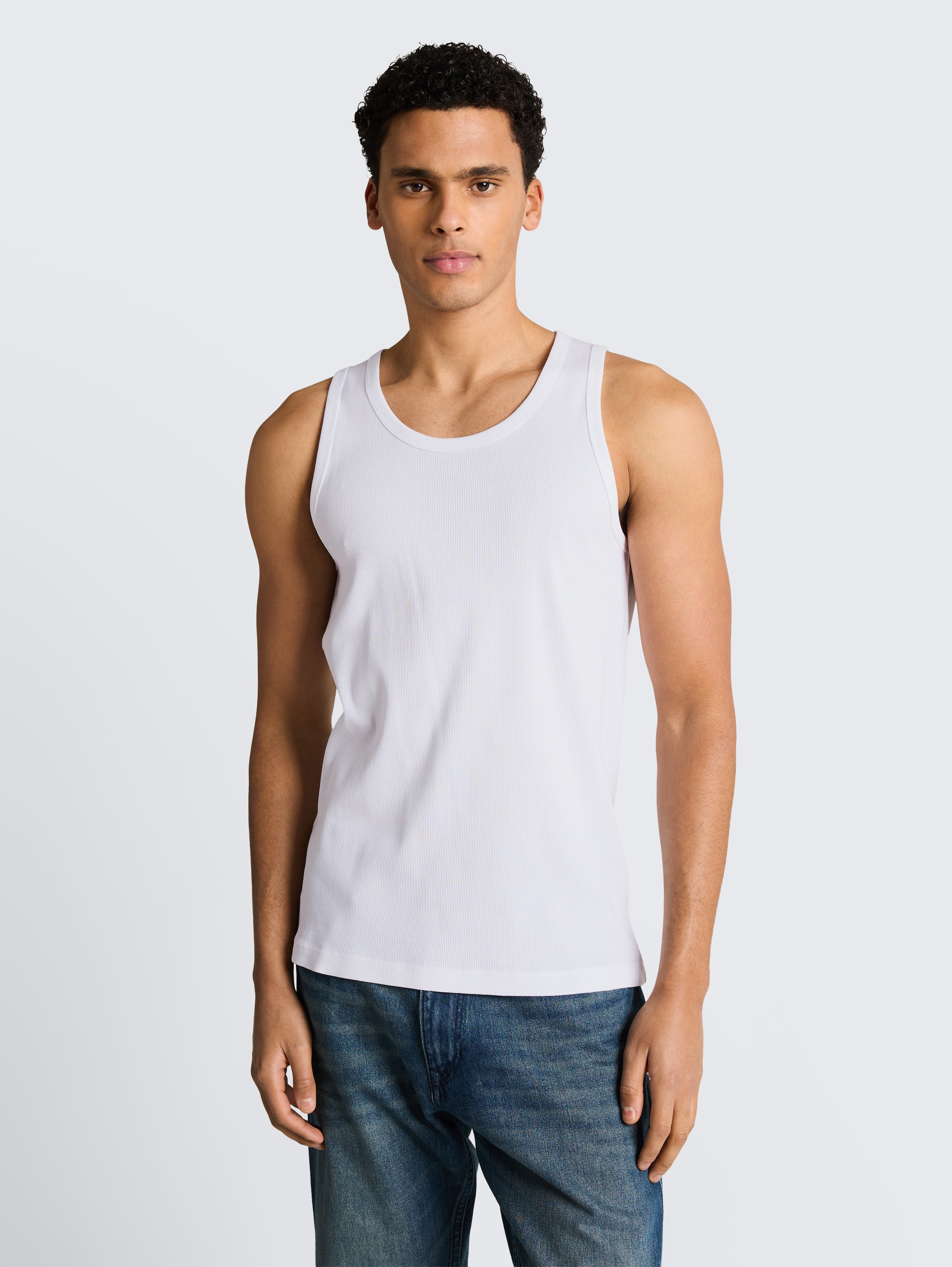 Basic Ripp Tanktop - white - 