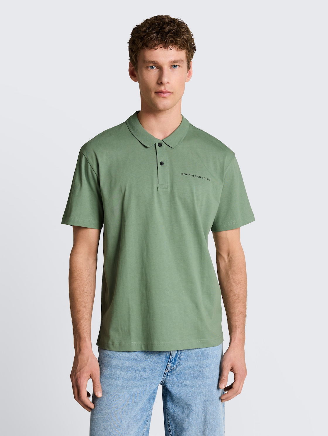 Relaxed Fit Poloshirt aus Baumwolle - Sea Spray