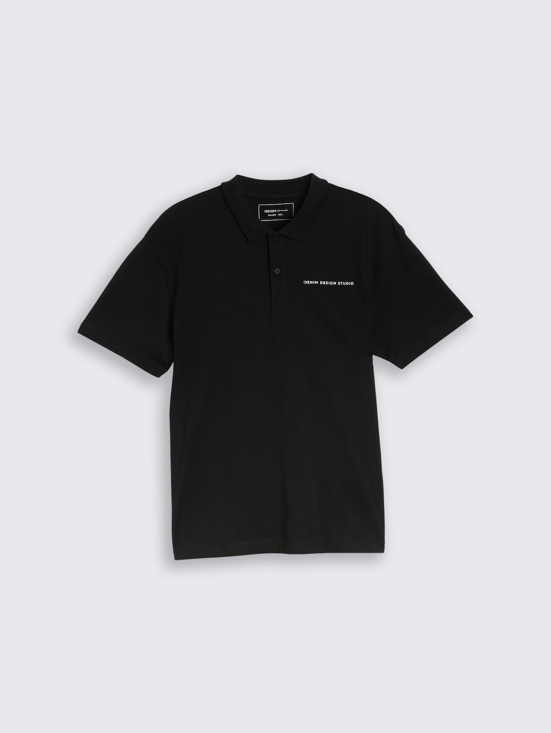 Relaxed Fit Poloshirt aus Baumwolle - Black