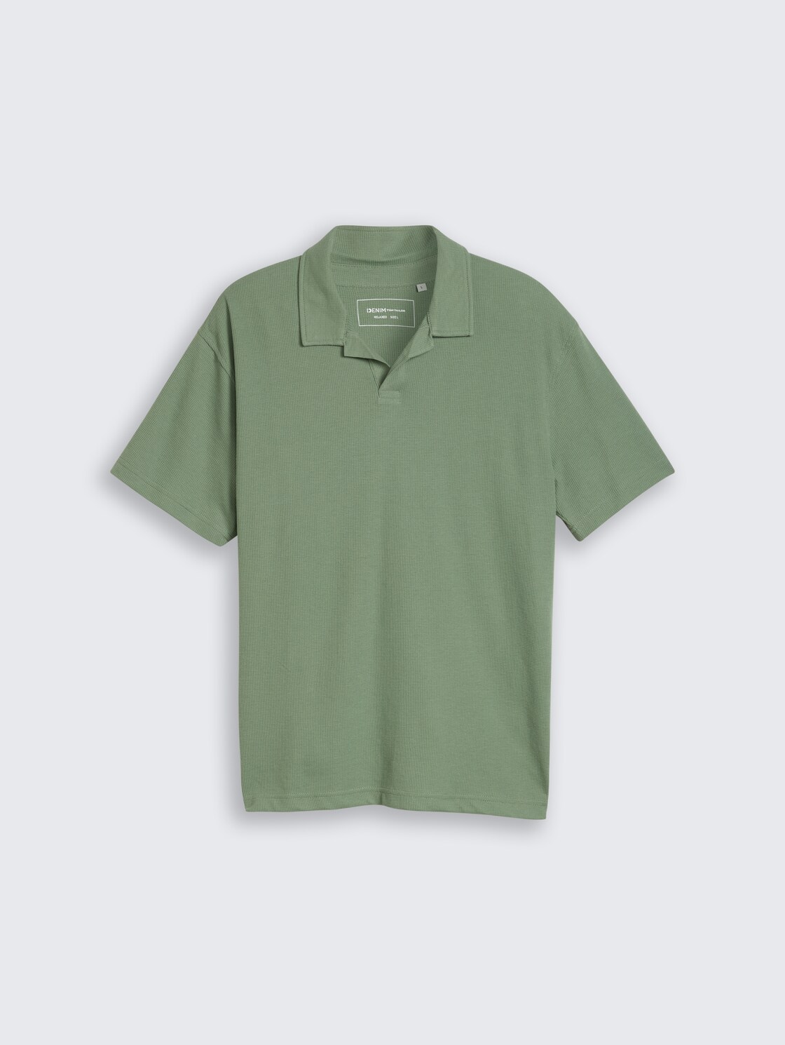 Relaxed Fit Resort Poloshirt mit Waffelstruktur - Sea Spray