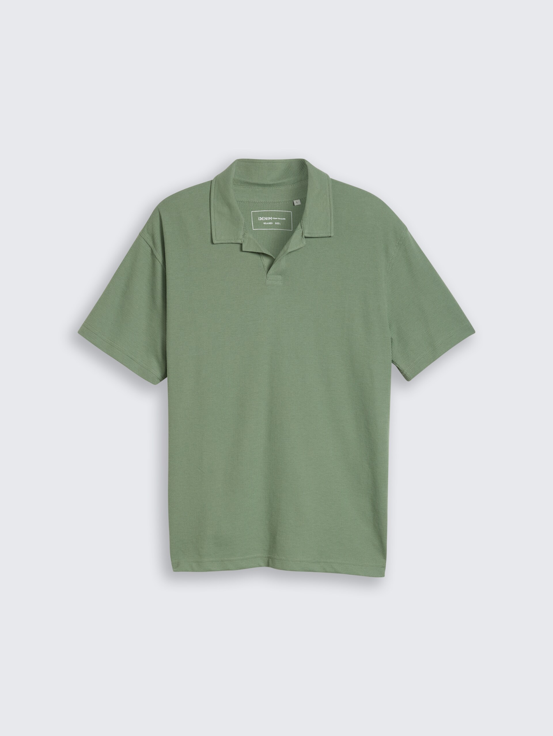 Resort-poloshirt met wafelstructuur en relaxte pasvorm - Sea Spray
