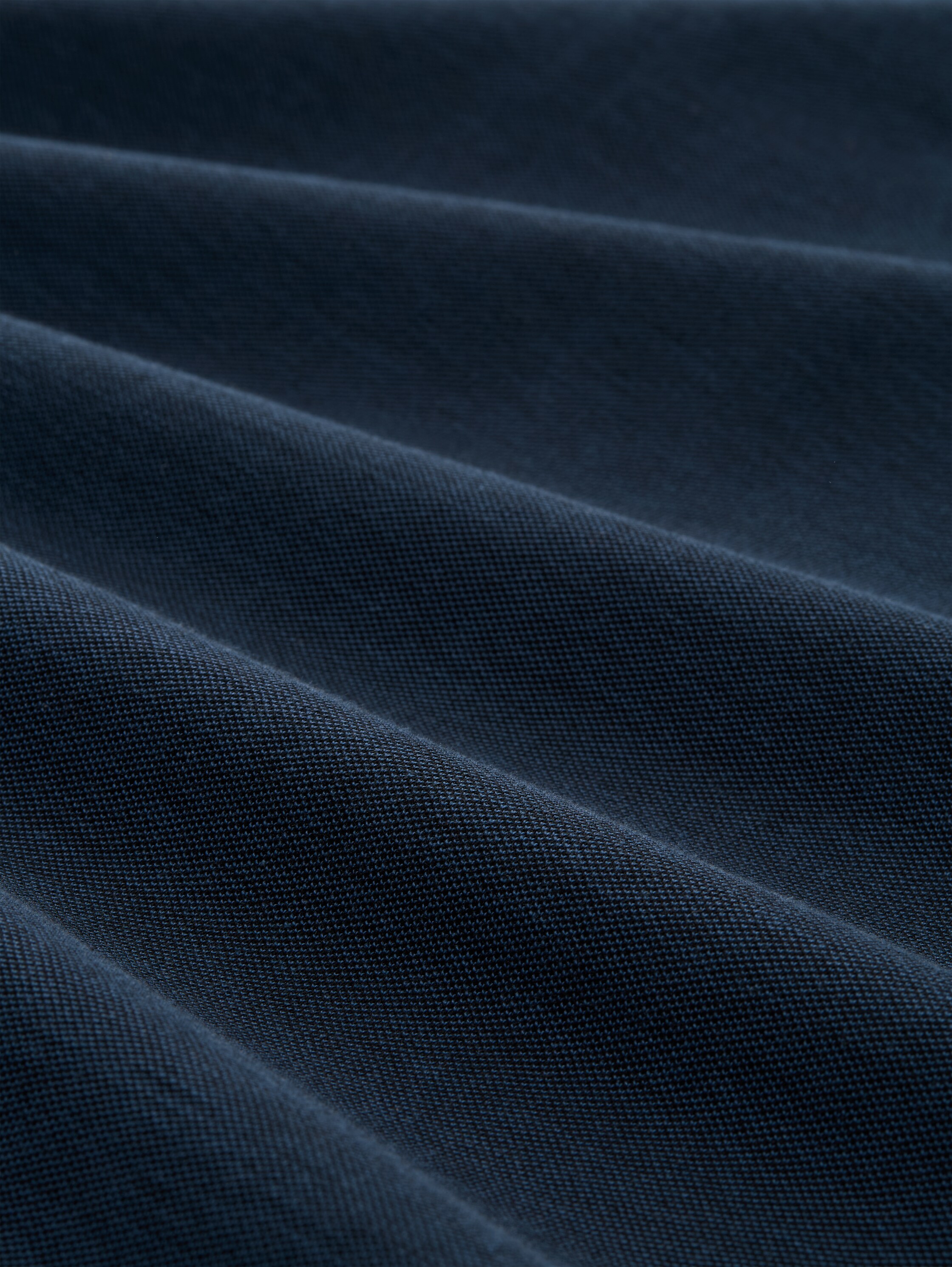 Piqué Poloshirt mit Stehkragen - blue black two tone pique