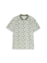 Ausgewählt, Jersey Poloshirt mit Palmenprint von Tom Tailor, grün