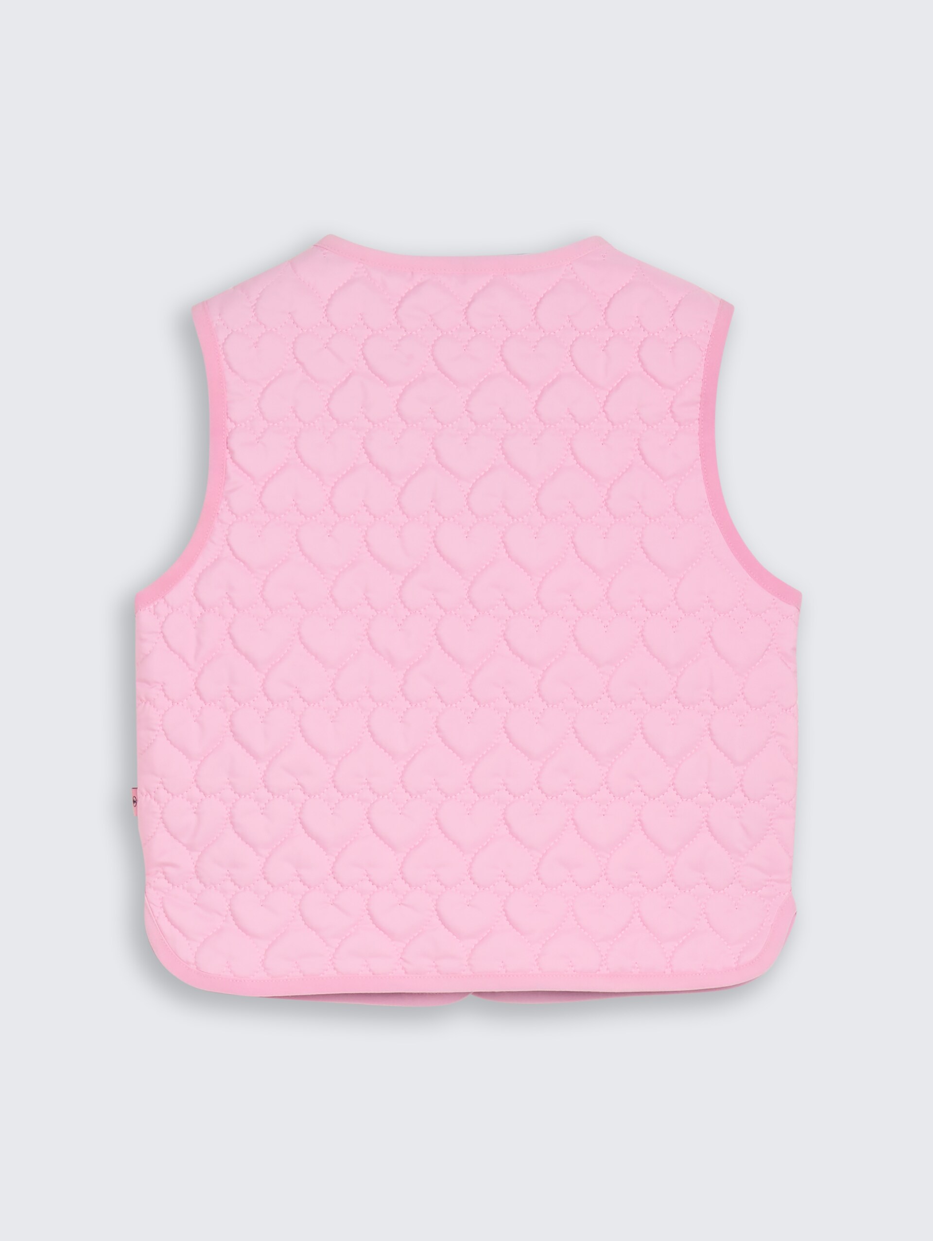 Steppweste mit Herzmuster - lovely pink