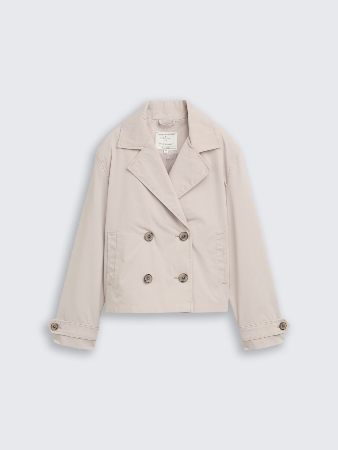 Trenchcoat mit wasserabweisender Funktion - cloud grey - Vorder-Produkt-Ansicht