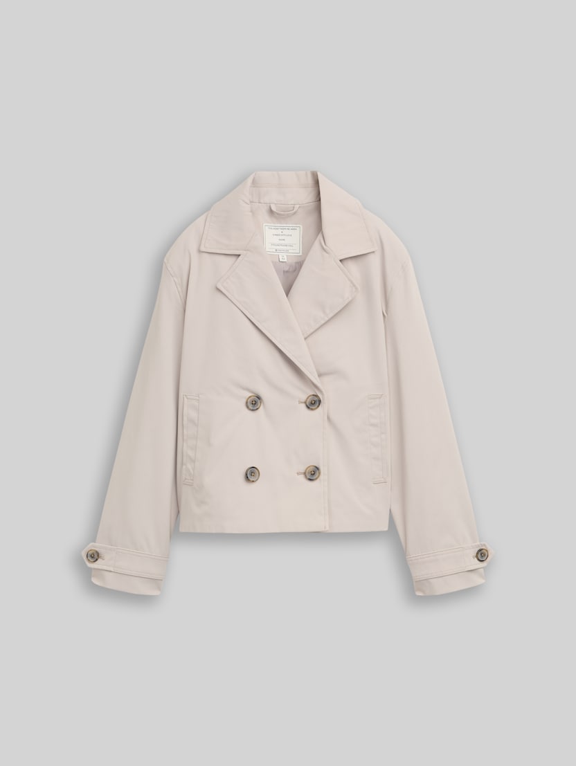 Trenchcoat mit wasserabweisender Funktion von Teen Girls, cloud grey