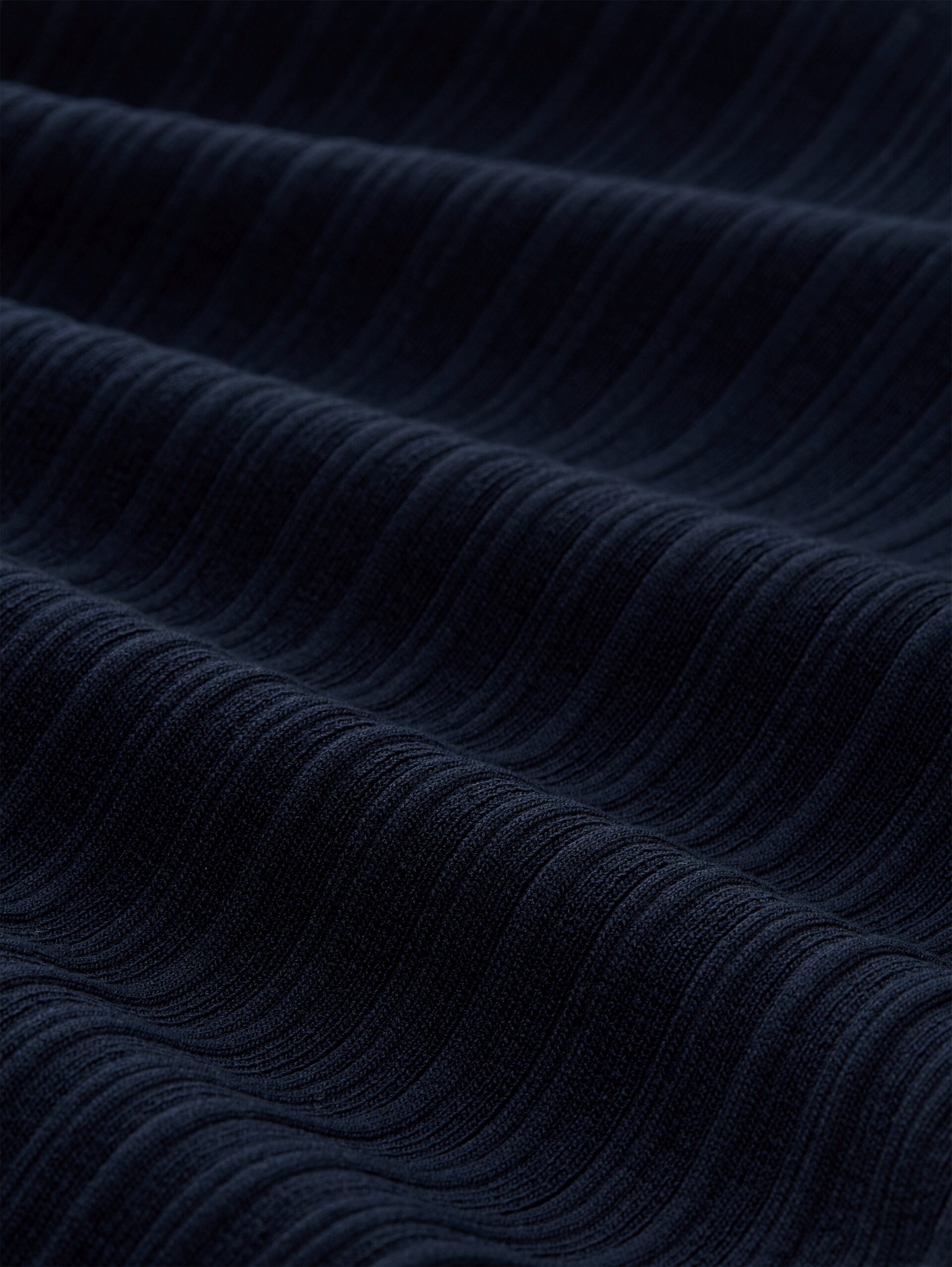 Cardigan with ribbed structure - sky captain blue - Material view