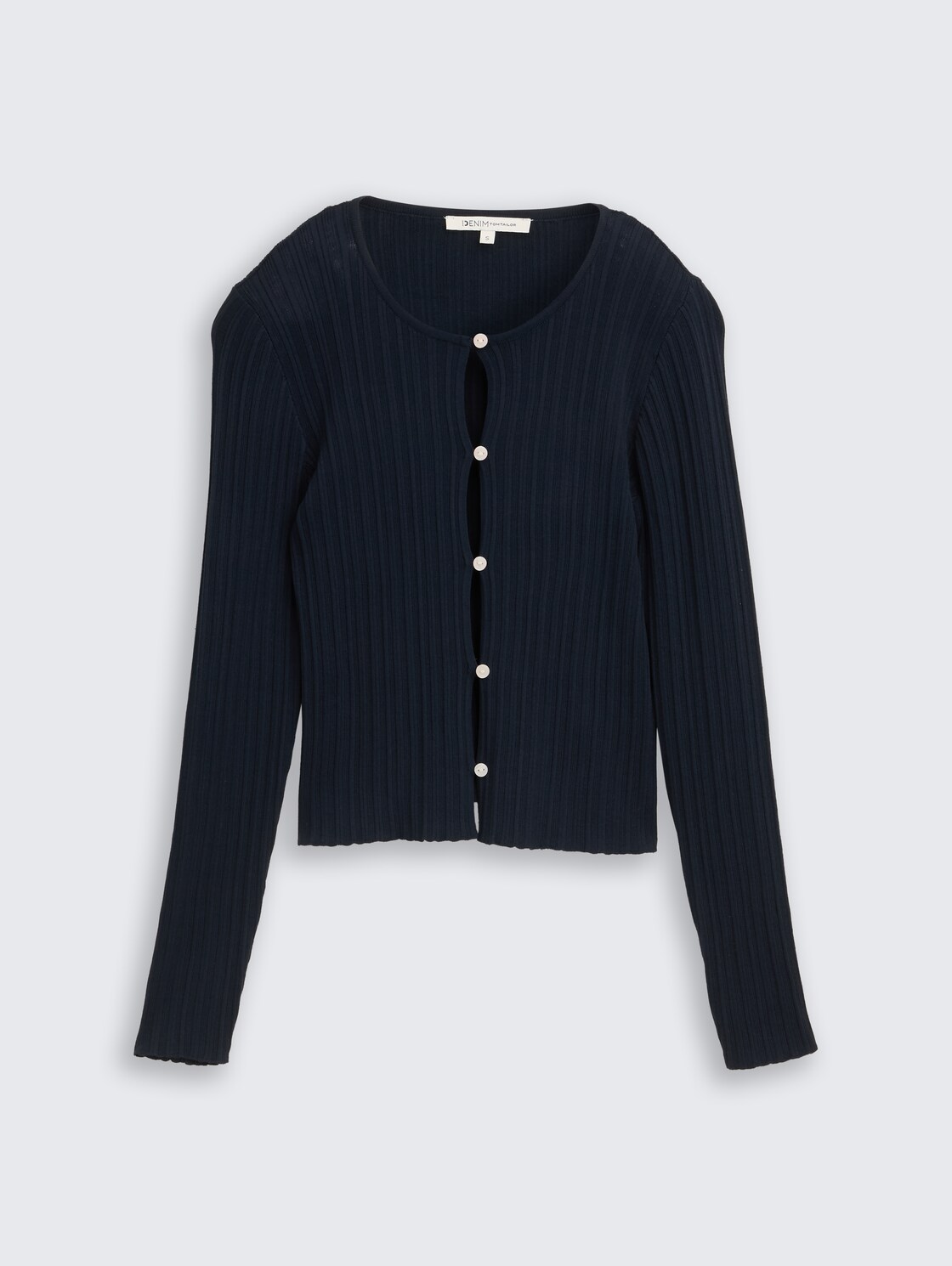 Cardigan mit Rippstruktur - sky captain blue