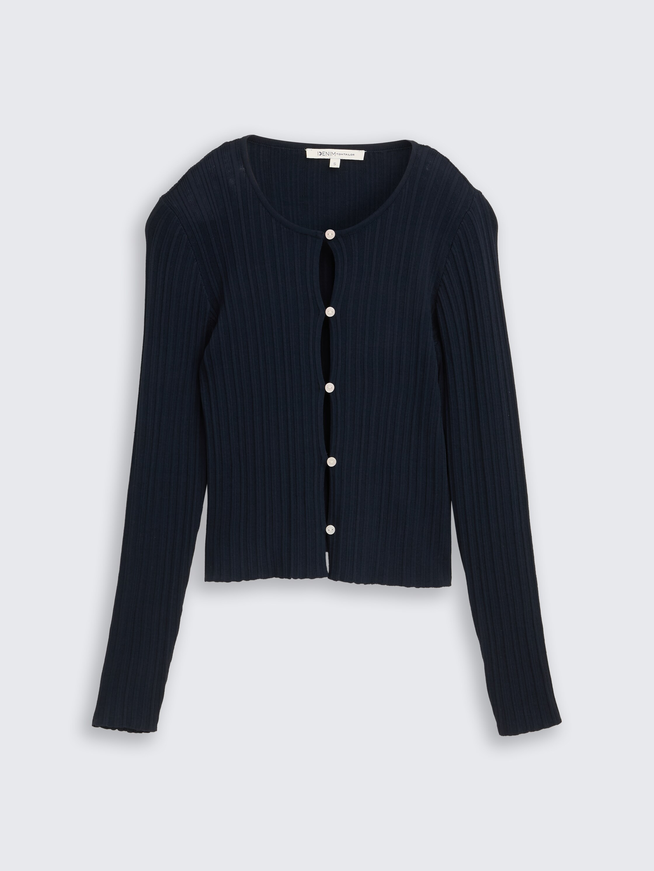 Cardigan avec structure côtelée - sky captain blue