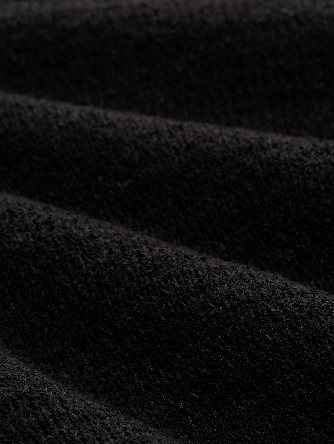 Cardigan mit V-Ausschnitt - deep black - Material-Ansicht