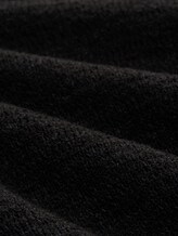 Cardigan à col en V - deep black - Vue de la matière