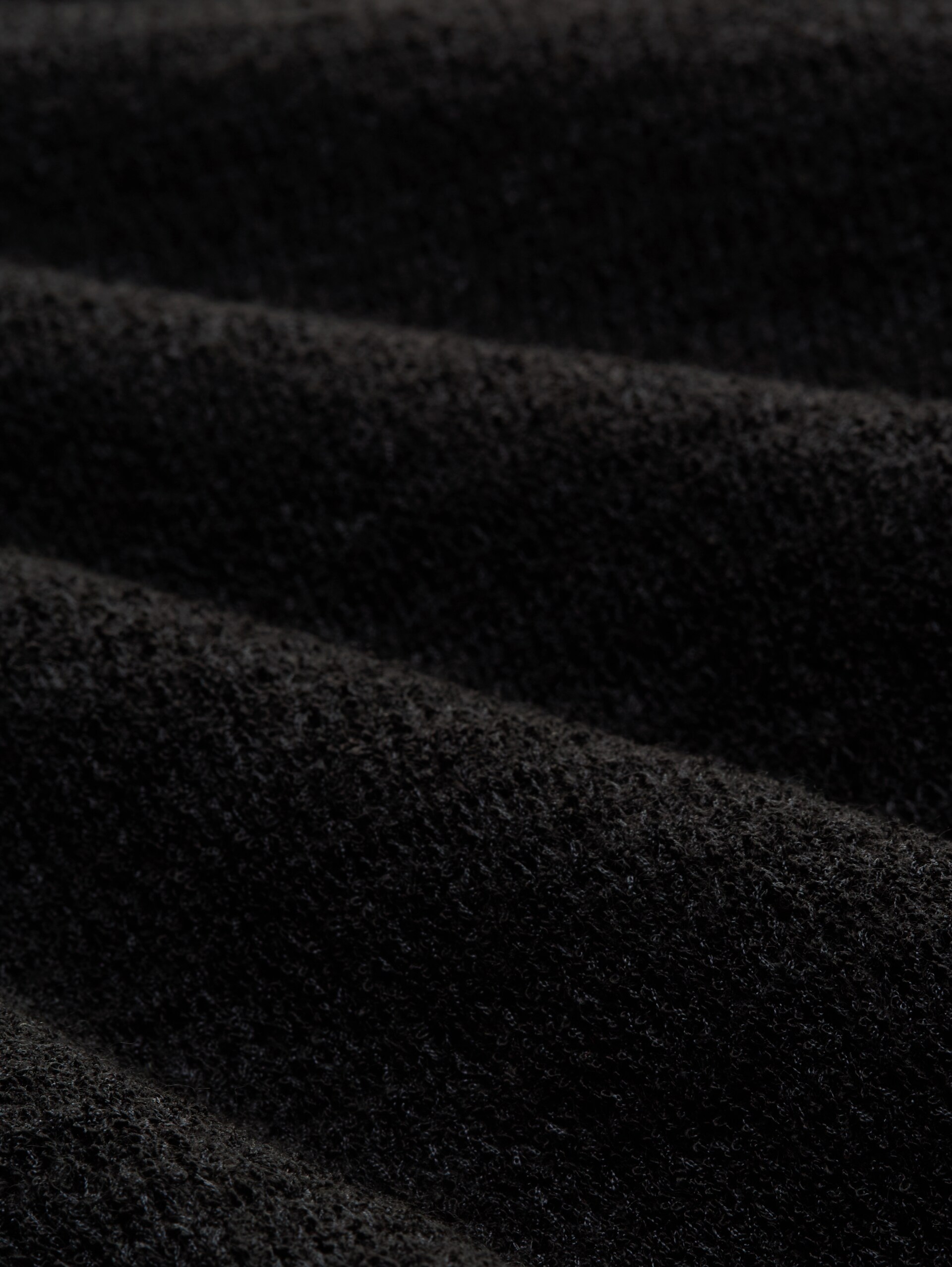 Vest met V-hals - deep black - Materiaalweergave