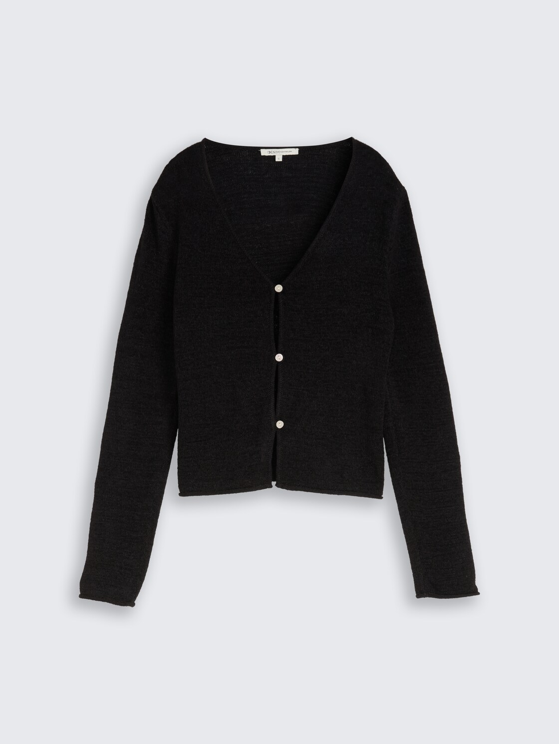 Cardigan mit V-Ausschnitt - deep black