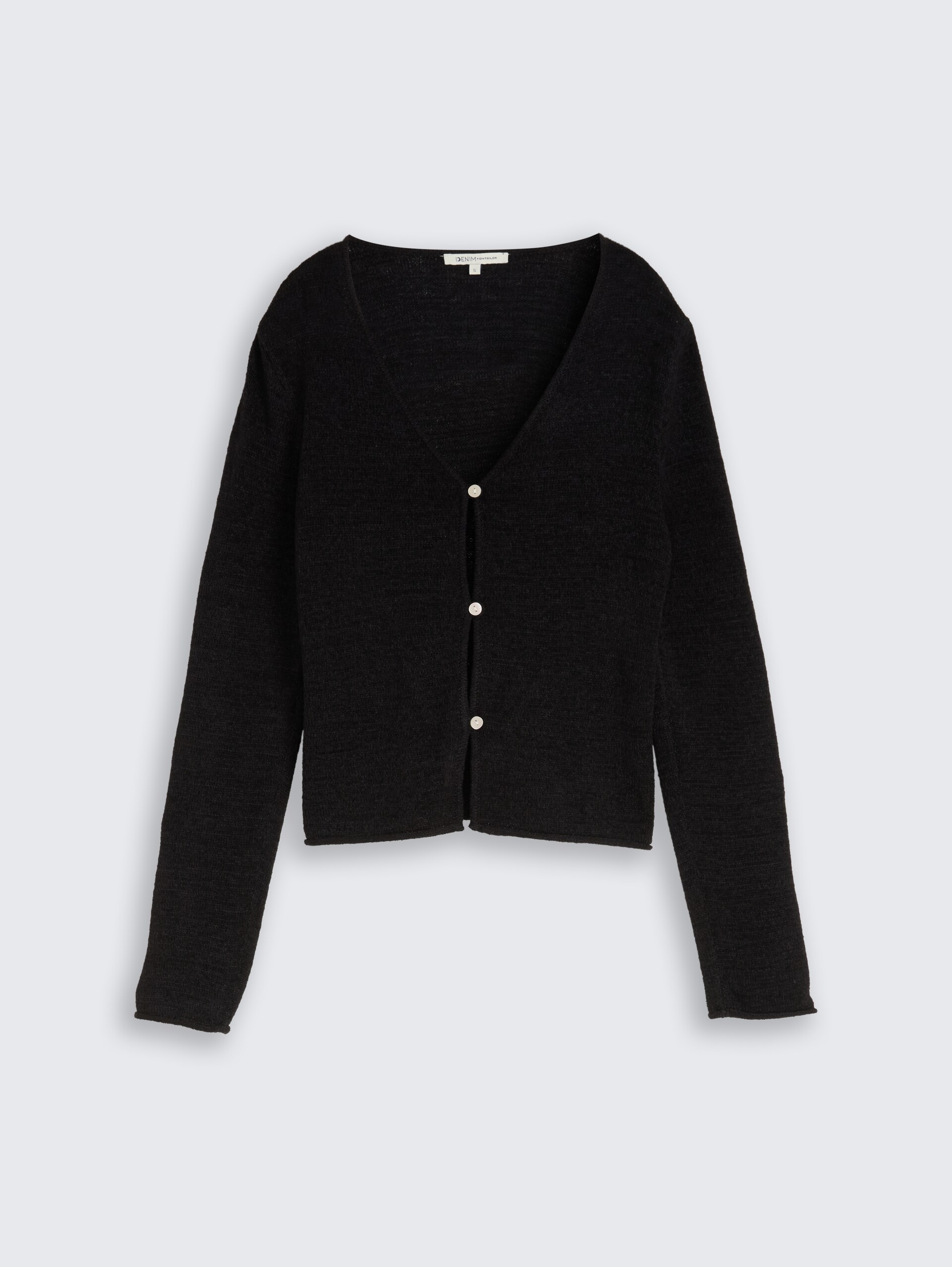 Vest met V-hals - deep black