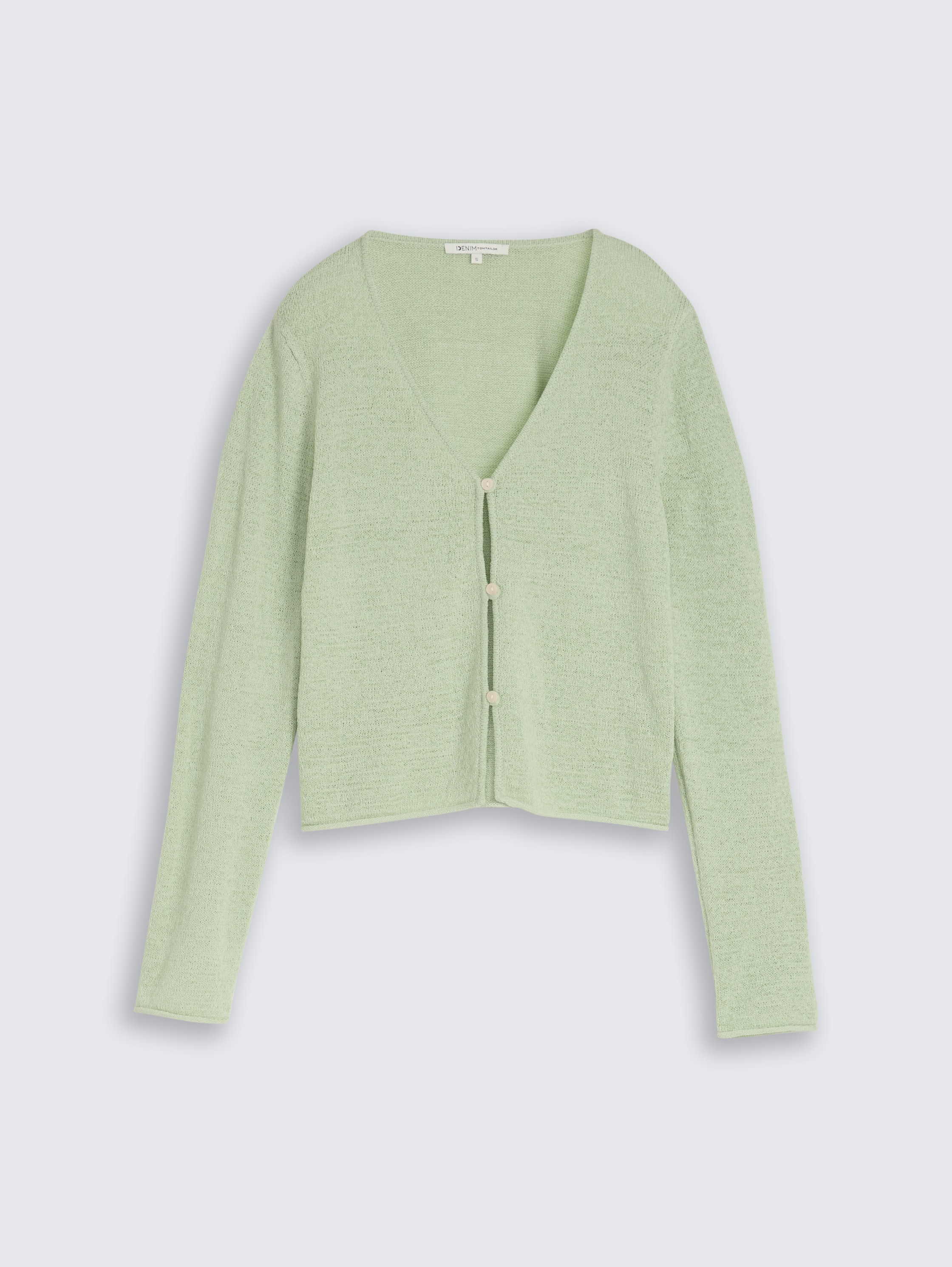 Cardigan mit V-Ausschnitt - light matcha green