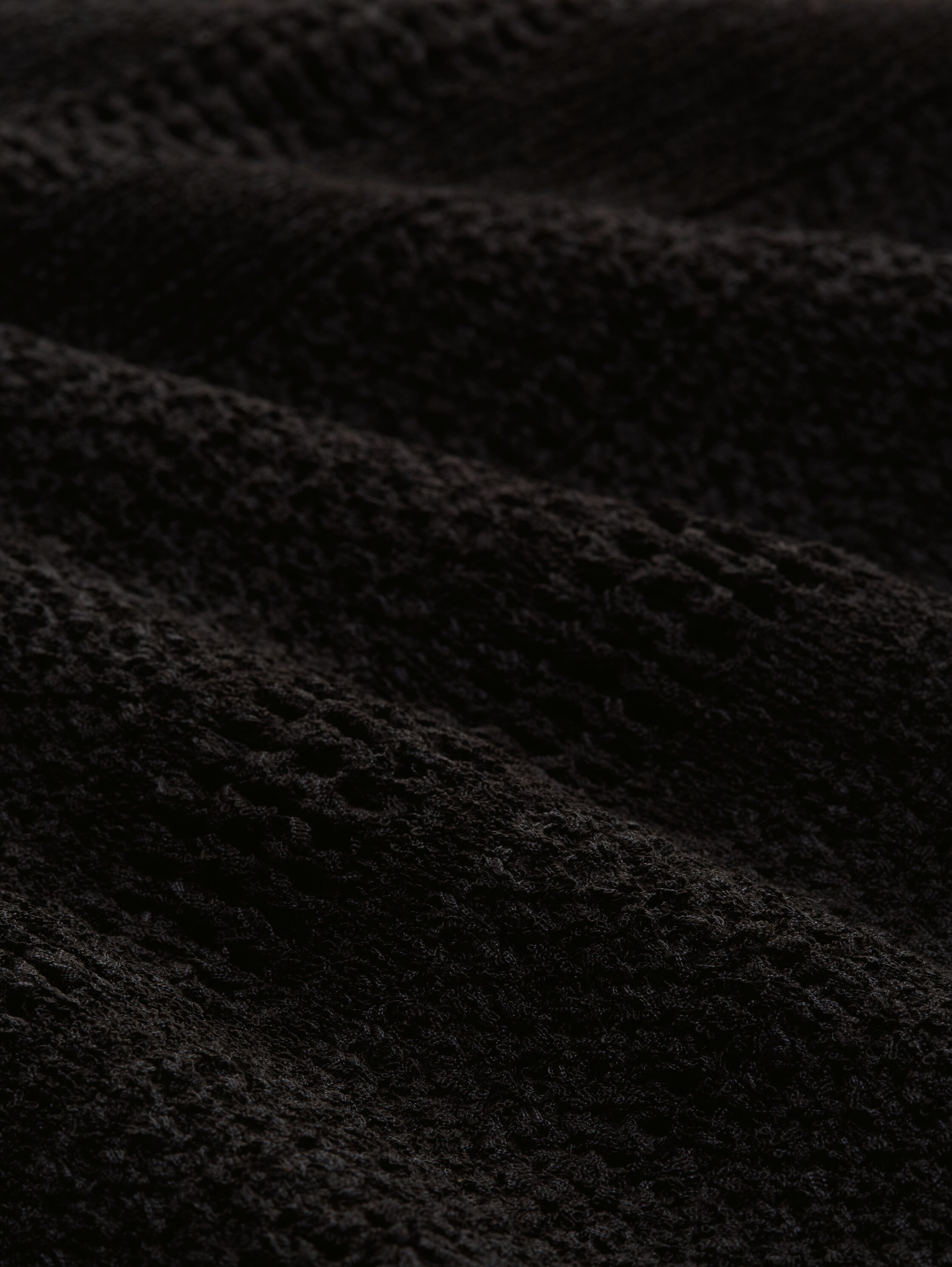 Pullunder mit Lochmuster - deep_black_1 - 