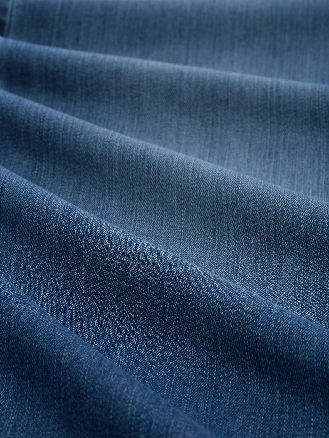 TTNELMA CULOTTE Stretch Jeans mit Gürtel - Clean Mid Stone Blue Denim - Material-Ansicht