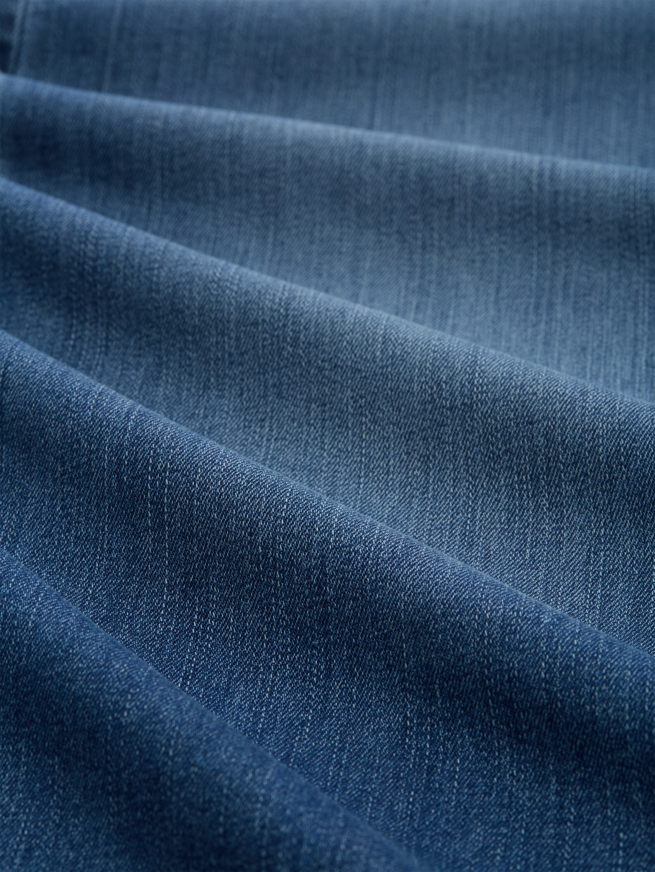 TTNELMA CULOTTE Stretch Jeans mit Gürtel - Clean Mid Stone Blue Denim - Material-Ansicht