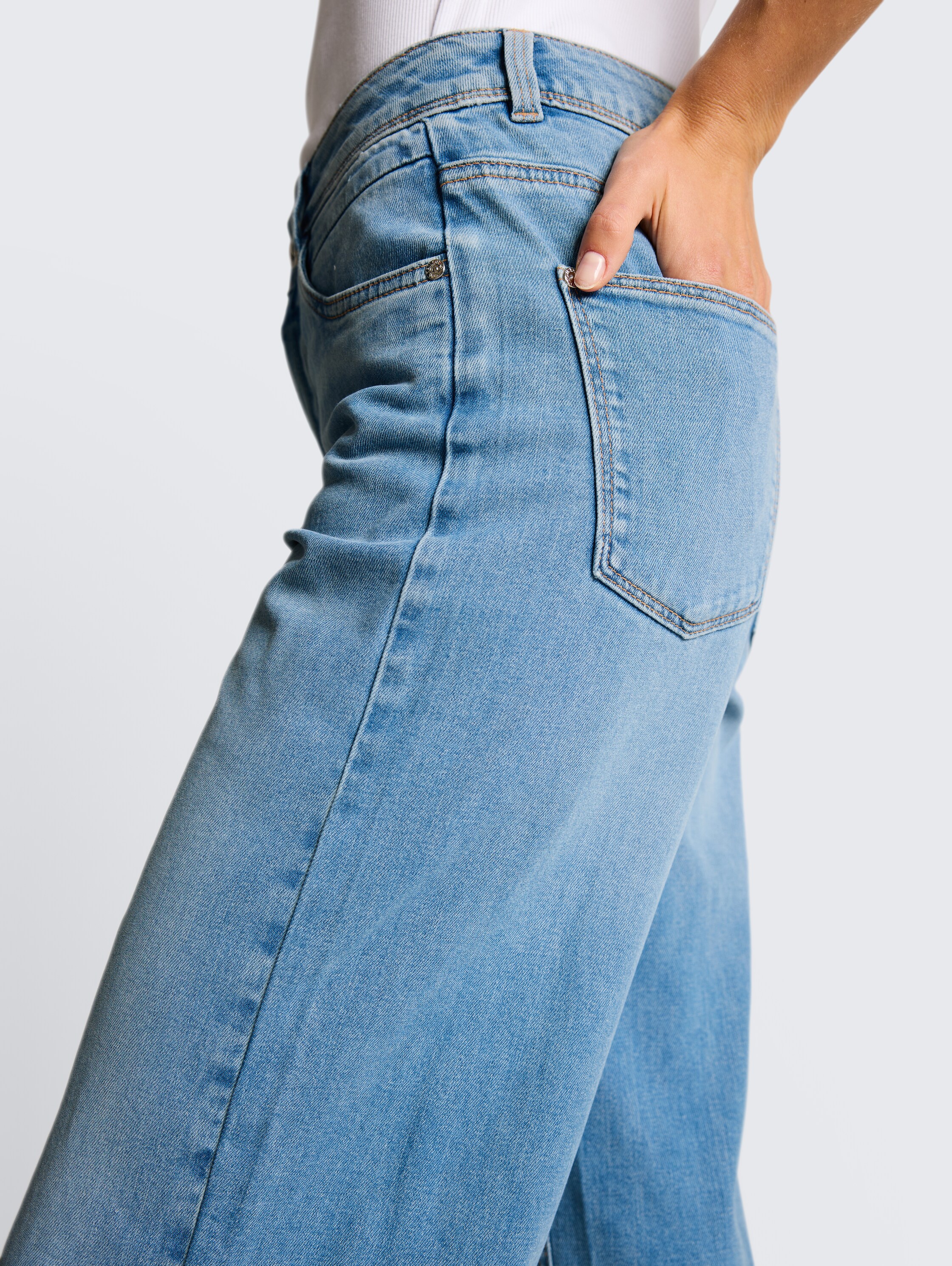 TTNELMA CULOTTE jeans - clean_light_stone_blue_denim - 