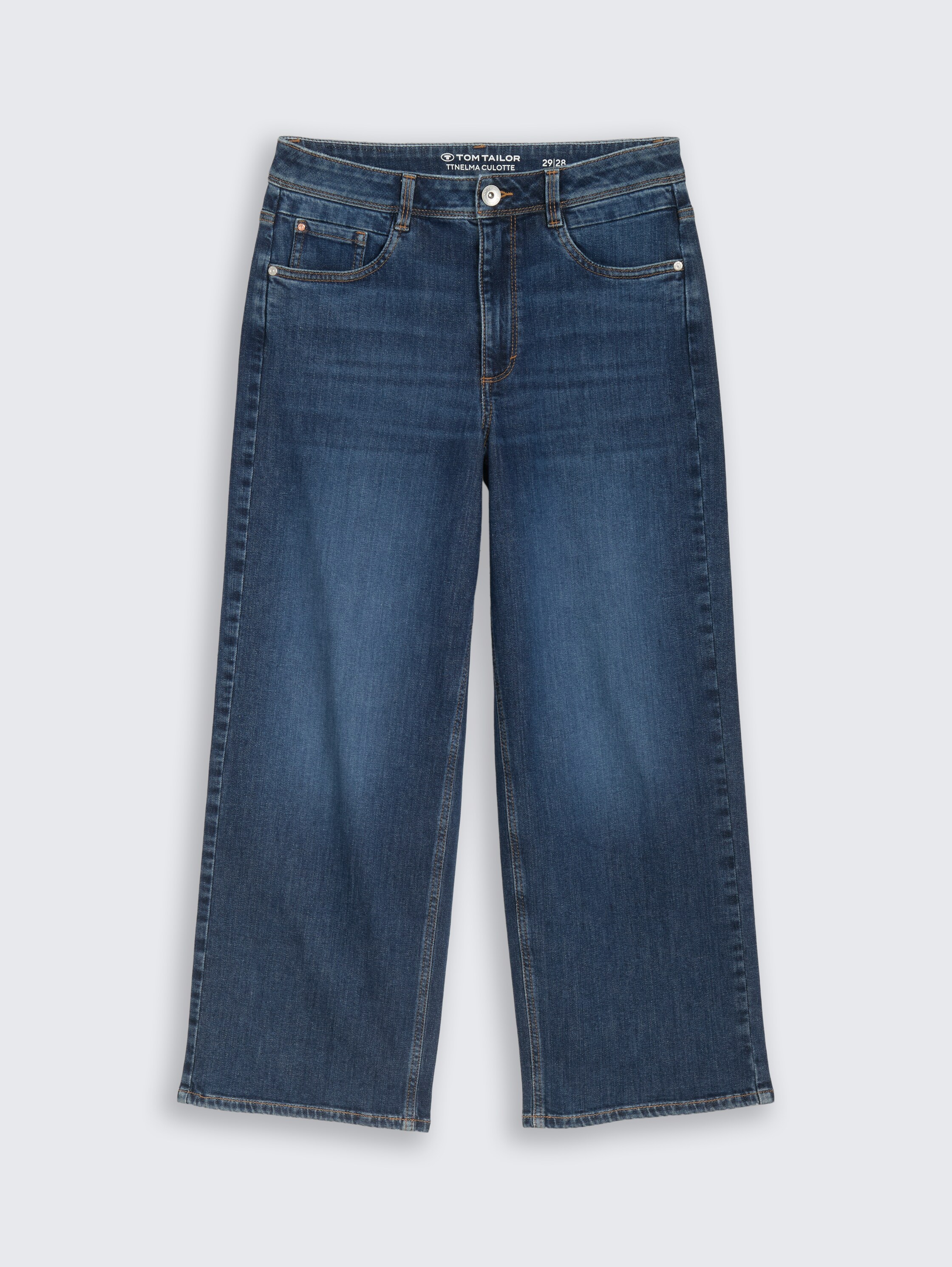 TTNELMA CULOTTE jeans - mid_stone_bright_blue_denim - 