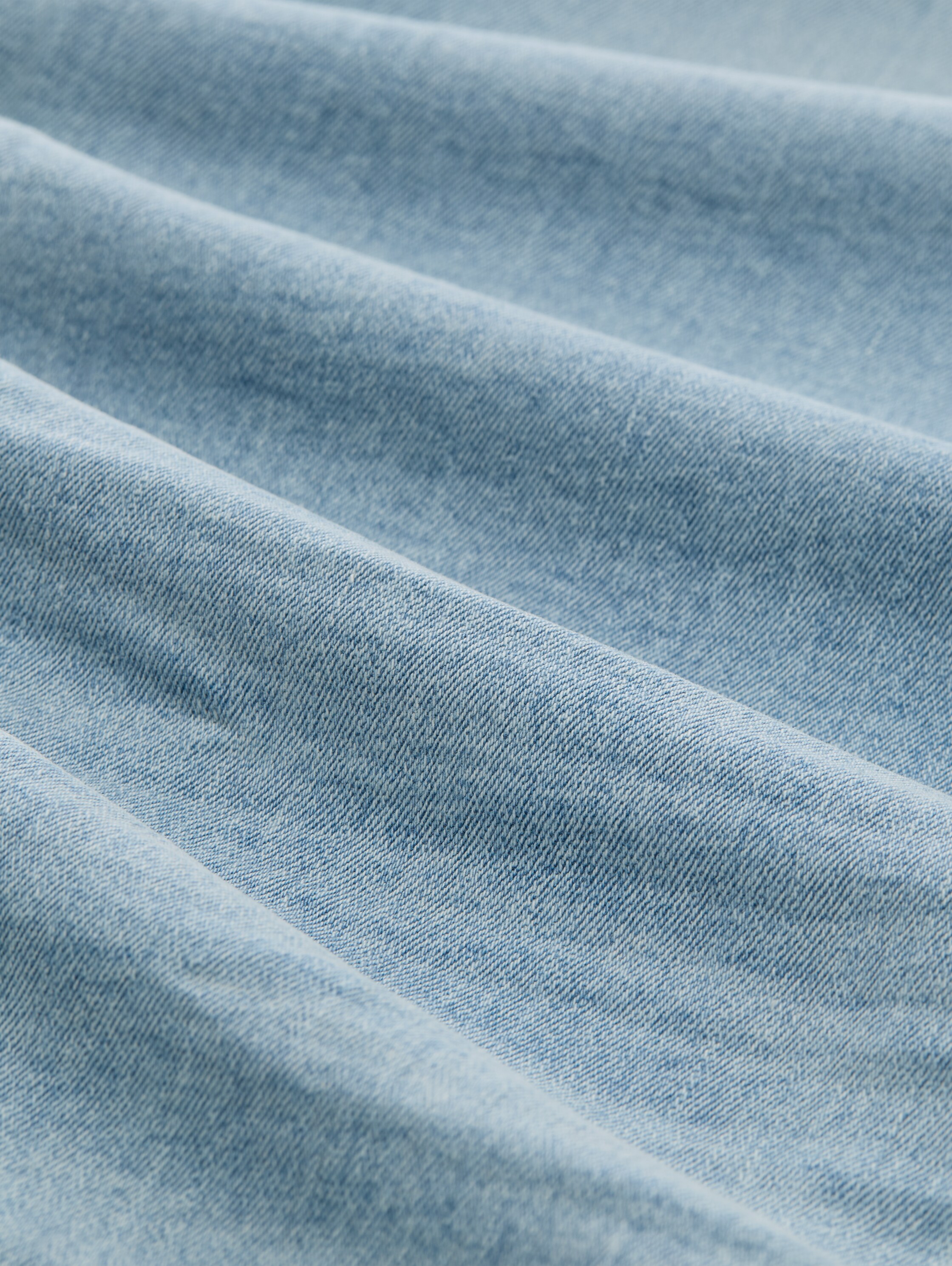 TTMAYA TAPERED Stretch Jeans mit Kordelzug - Light Stone Blue Denim - Material-Ansicht