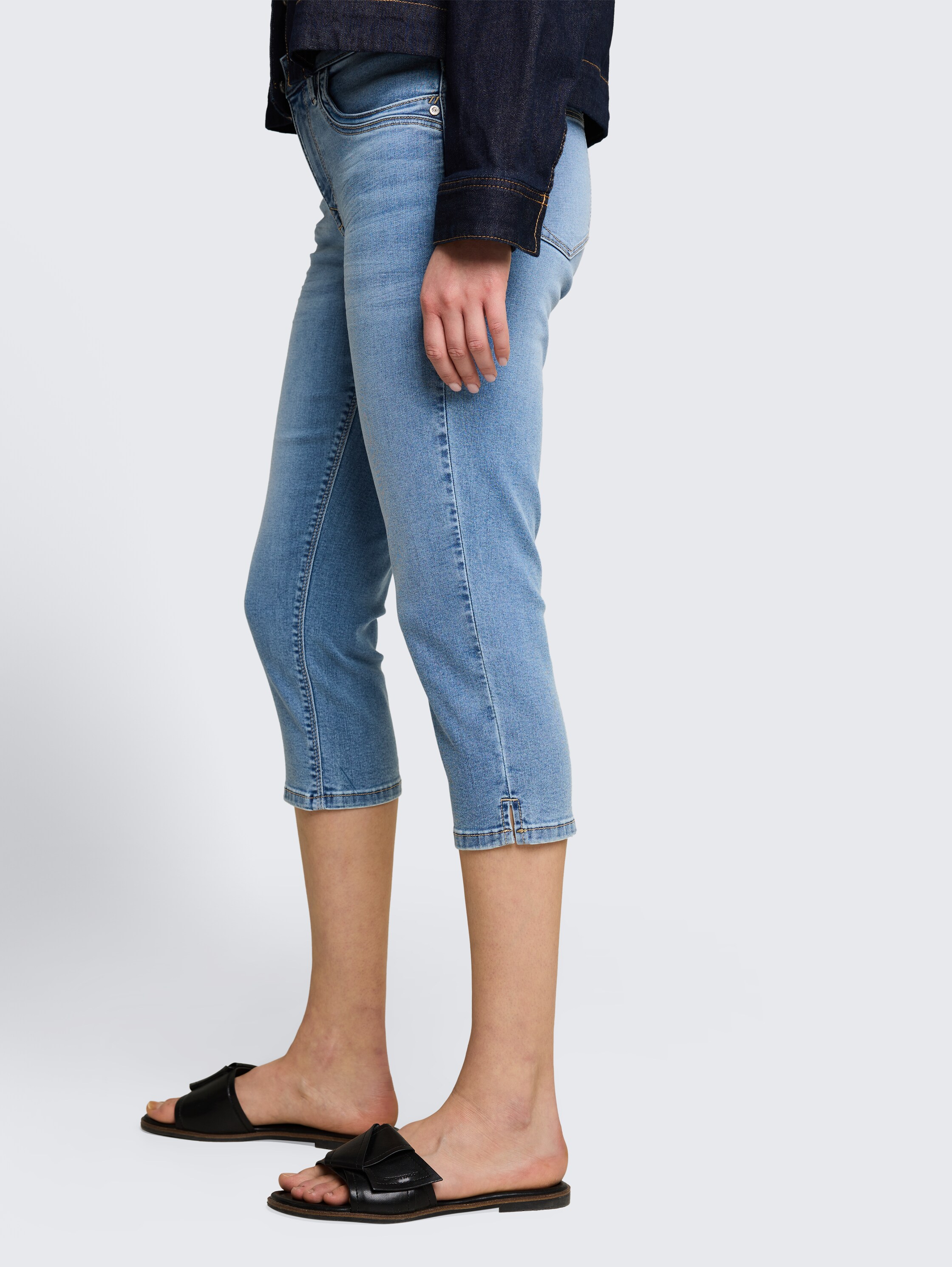 TTLENE SLIM capri-jeans met veel stretch - clean_light_stone_blue_denim - 
