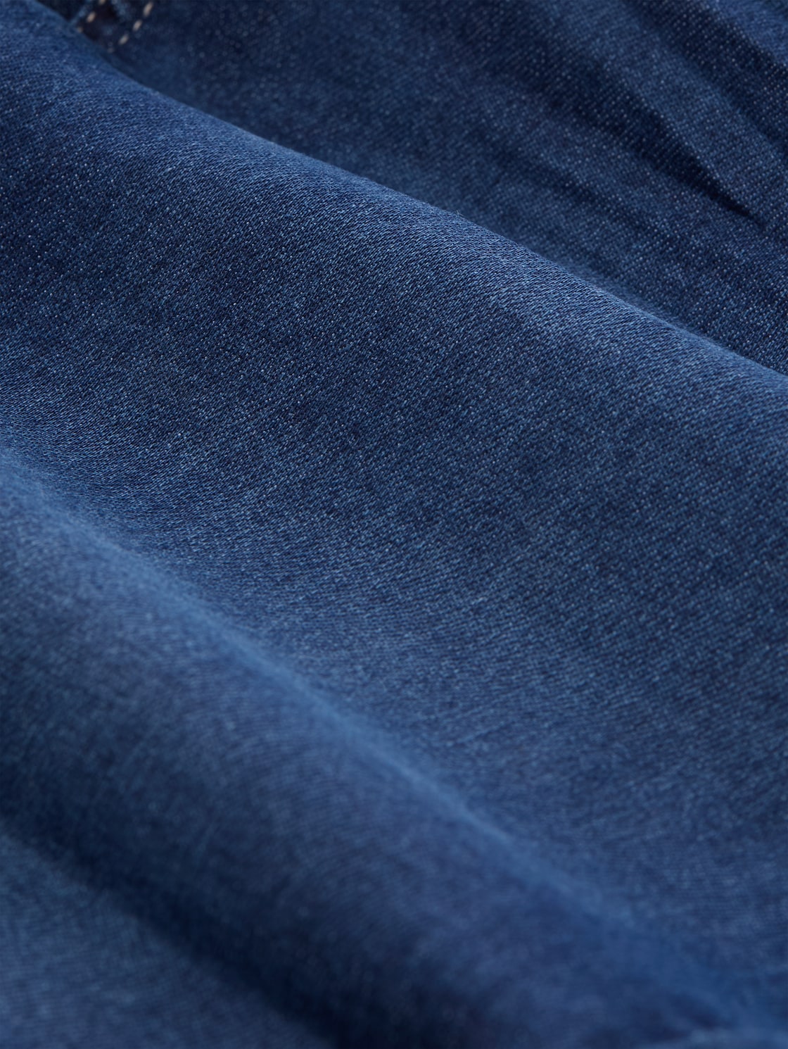 TTLENE SLIM Bermuda jeans shorts - Used Dark Stone Blue Denim - Material view