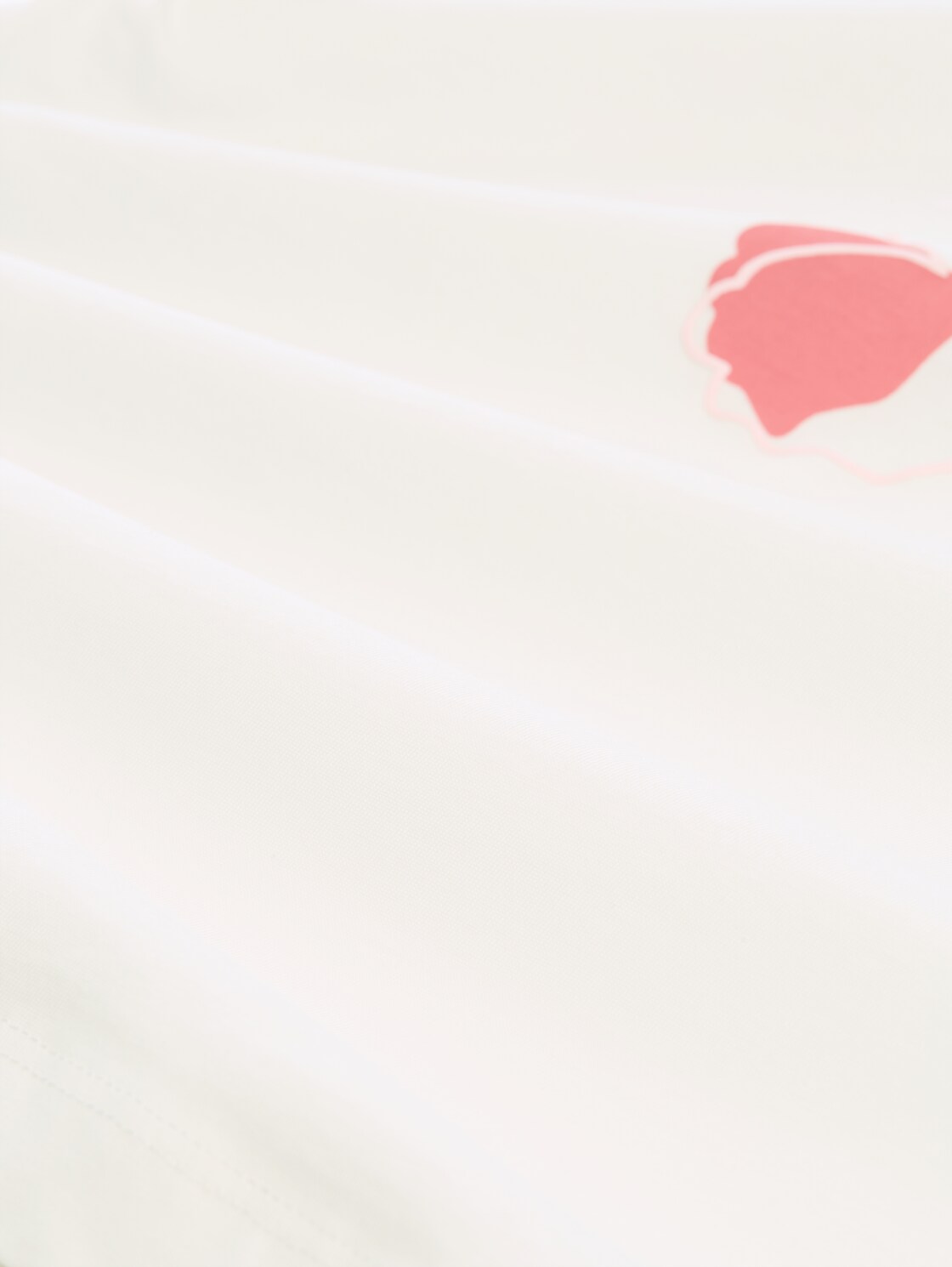 T-Shirt mit Print - Whisper White - Material-Ansicht