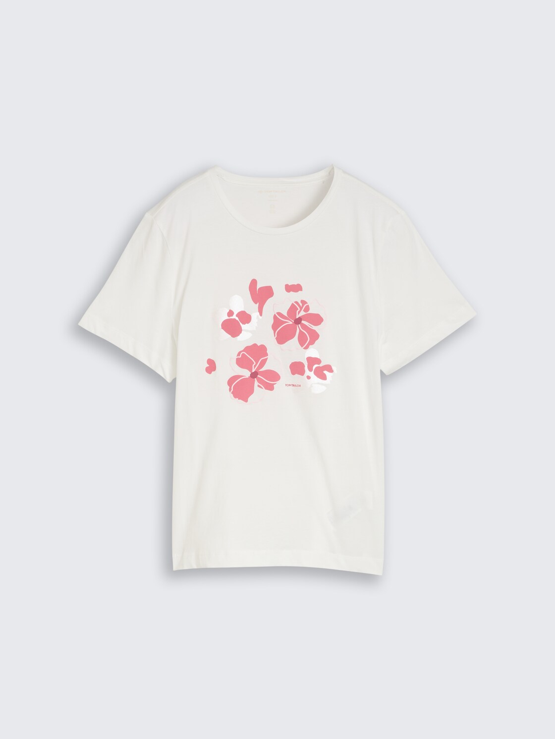T-Shirt mit Print - Whisper White - Vorder-Produkt-Ansicht