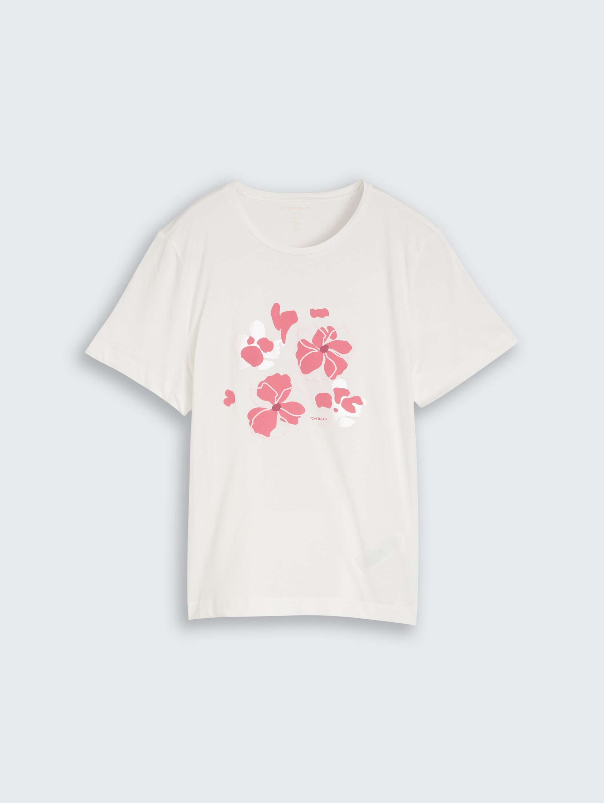 T-shirt with print - Whisper White - Front product view