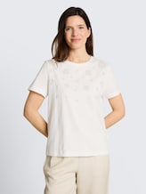 Tee shirt avec imprimé - Soft Clear White - Découpe Vue de face du modèle