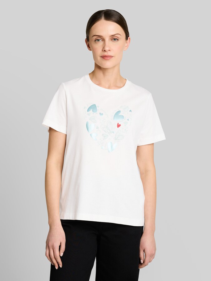 T-shirt with print by Women, Dove White