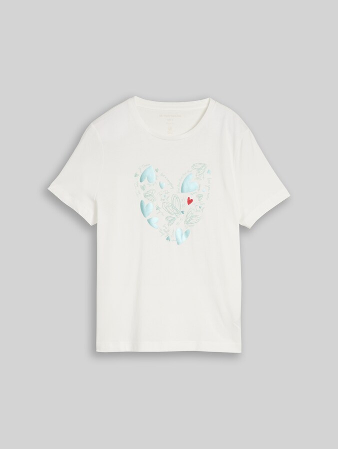T-shirt imprimé par Women, Dove White