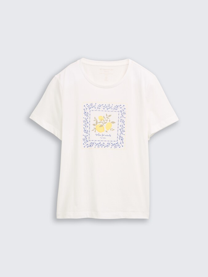 T-shirt avec imprimé par Women, off white