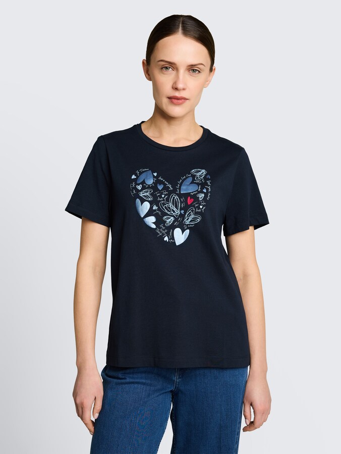T-Shirt mit Print von Women, Real Navy Blue