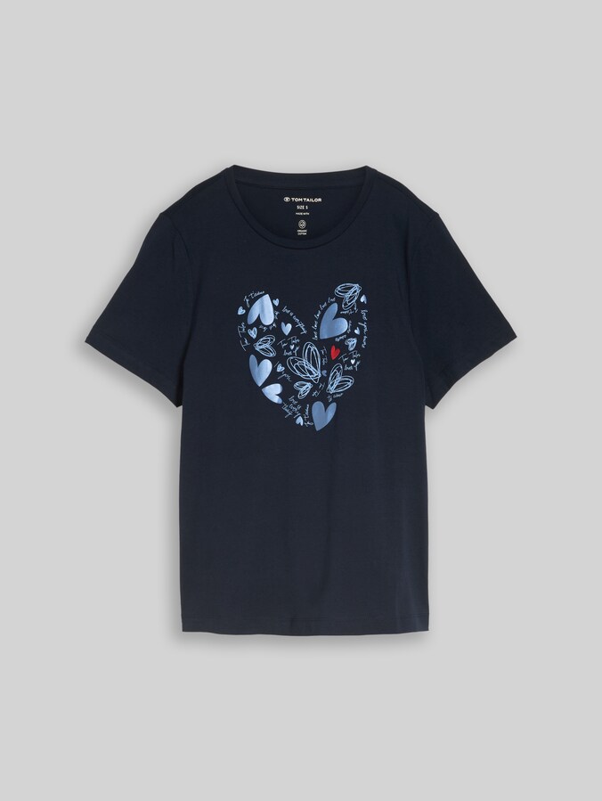T-shirt imprimé par Women, Real Navy Blue