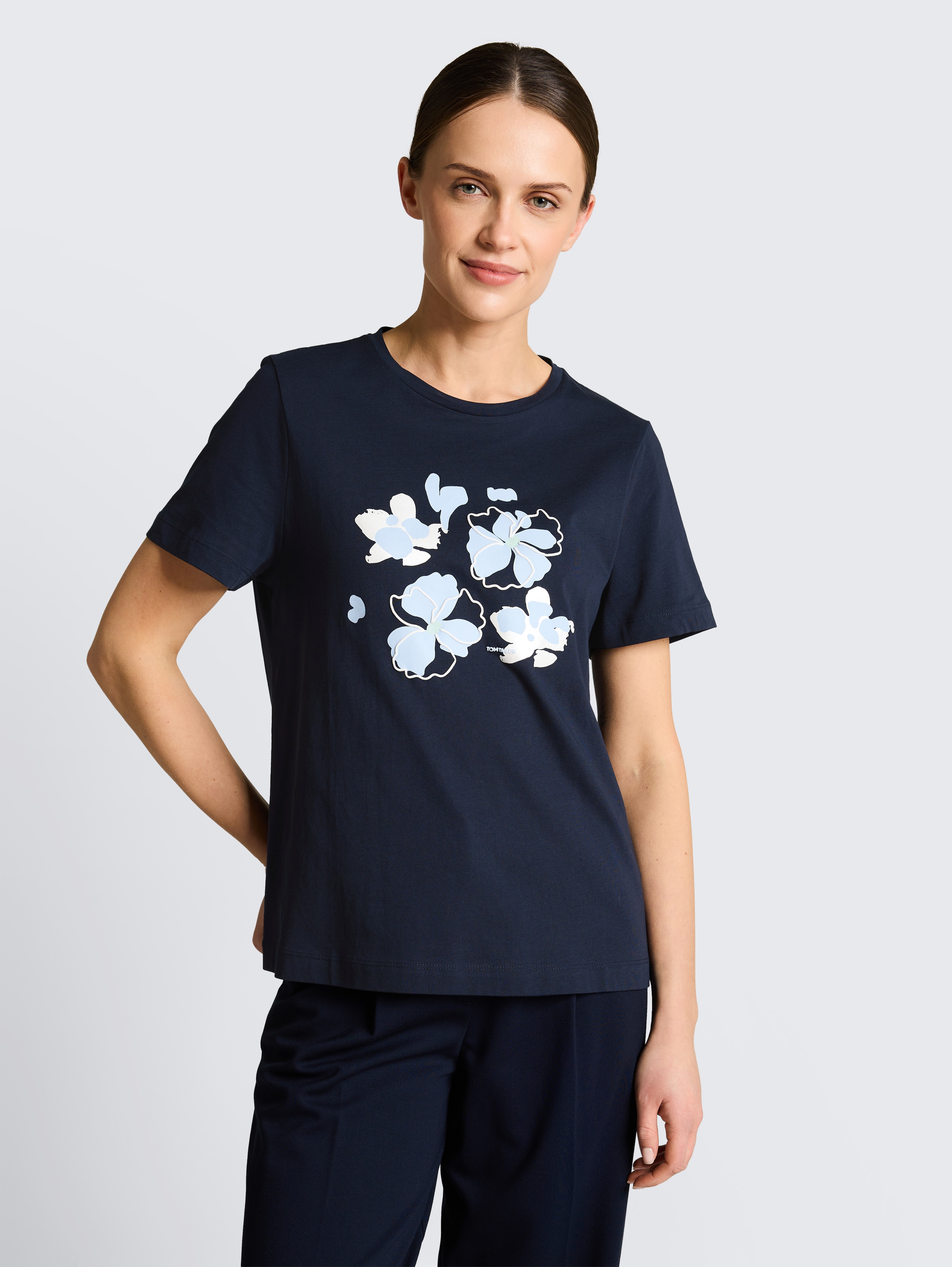 T-Shirt mit Print von Women, sky captain blue