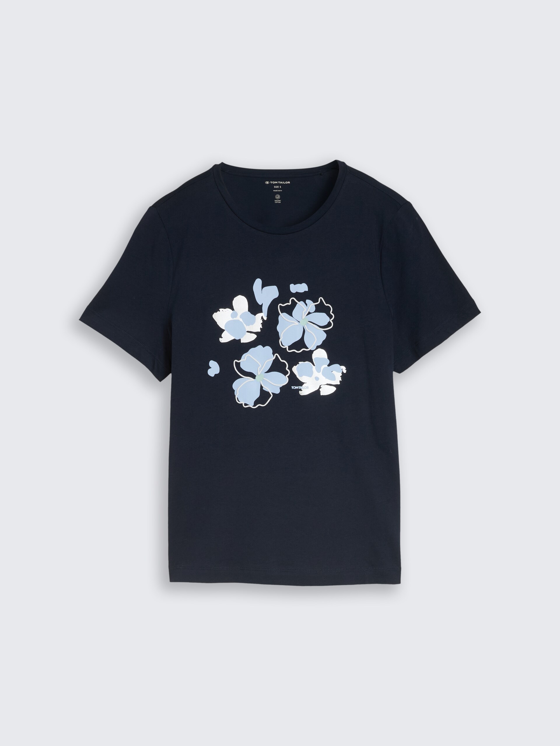 T-shirt with print - sky captain blue - Front product view