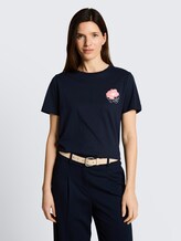 Tee shirt avec imprimé - Lunar Eclipse - Découpe Vue de face du modèle