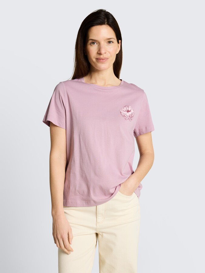 T-shirt with print by Women, light elderberry