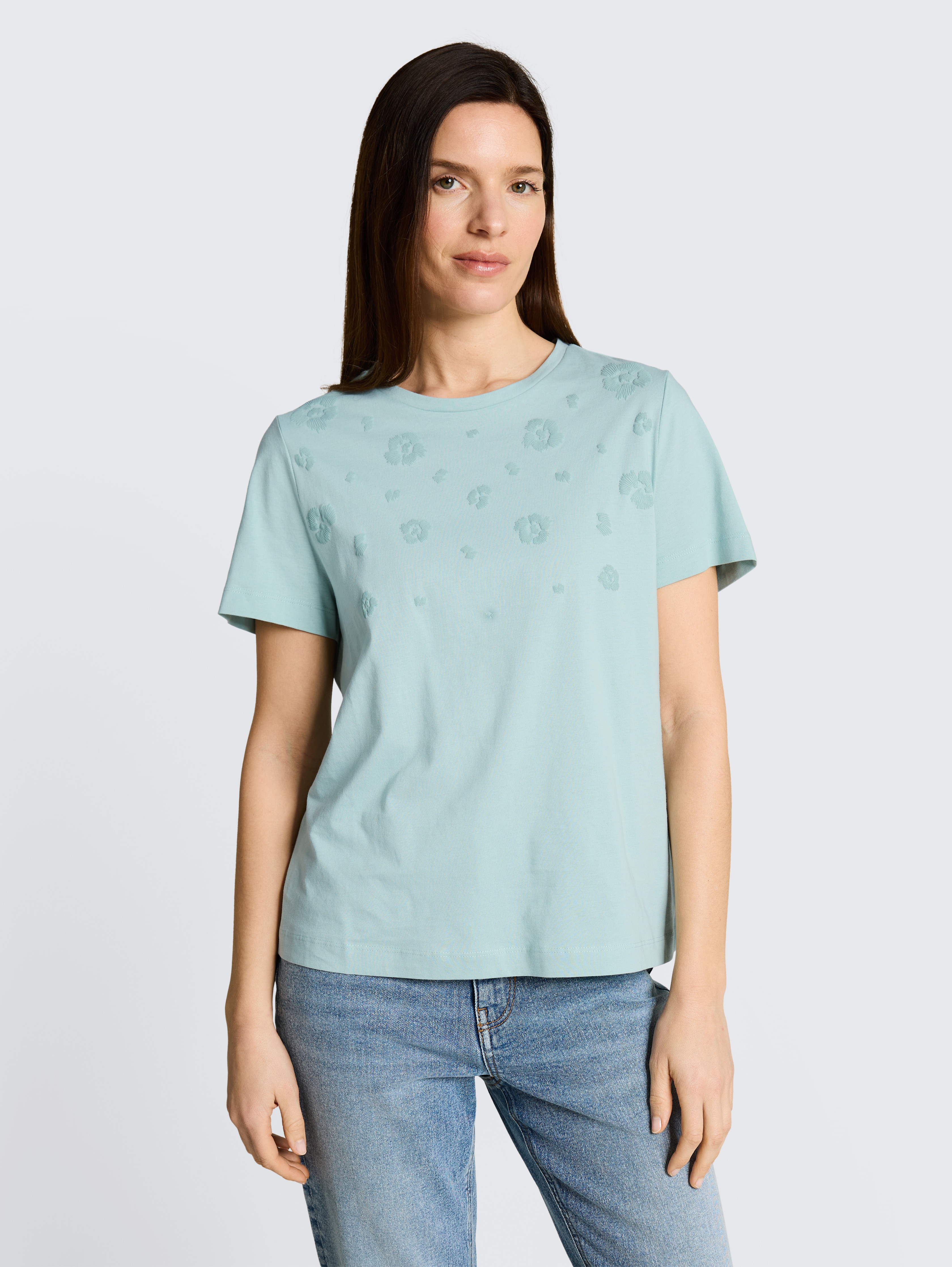T-Shirt mit Print von Women, blue haze