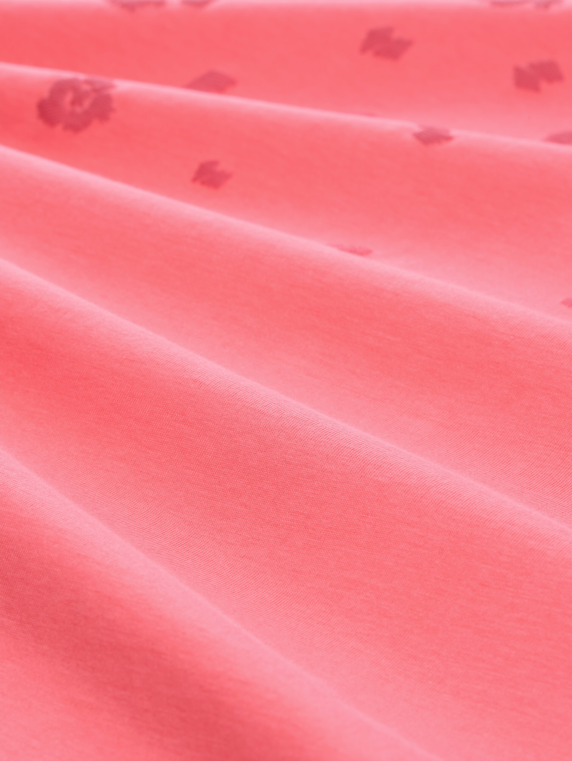 T-Shirt mit Print - soft coral pink - Material-Ansicht