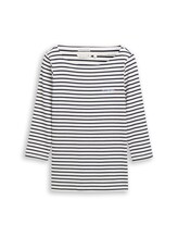 Not Selected, Long-sleeved shirt with striped pattern by , white